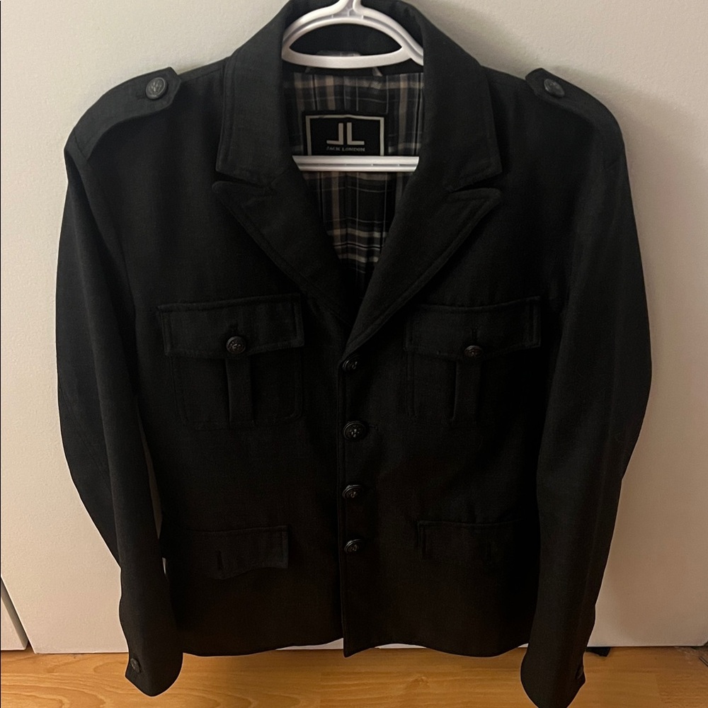 Jack London Black Military Field Jacket